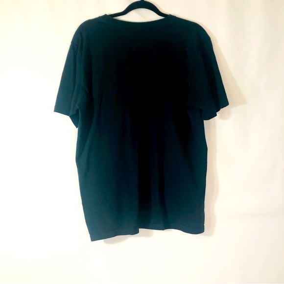 Men Nike T Shirt Black Gray Print Size Large Regular Fit - Picture 3 of 5